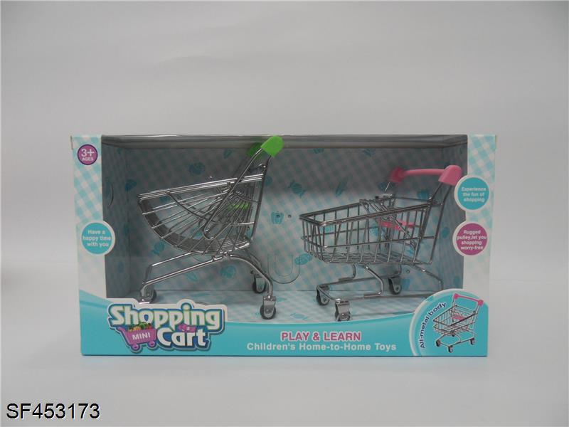 过家家金属仿真购物车