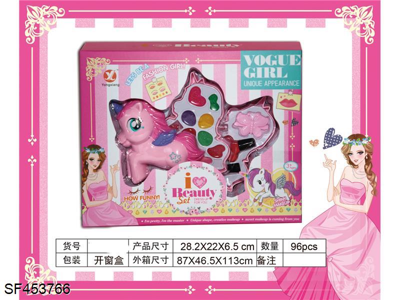 转盖独角兽二层化妆品