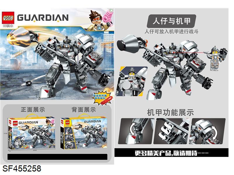 357+PCS人仔与机甲拼装积木