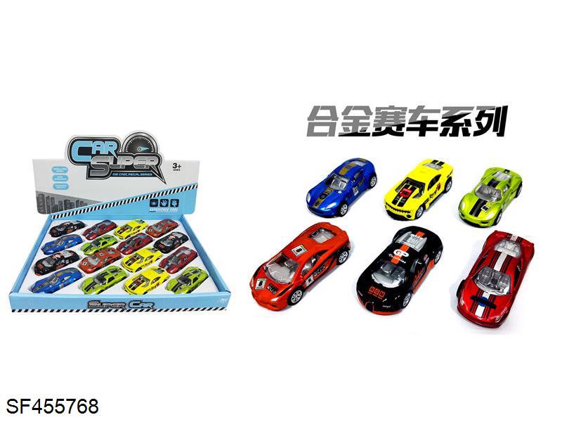 1:50合金赛车回力（6款混装，16只/盒）
