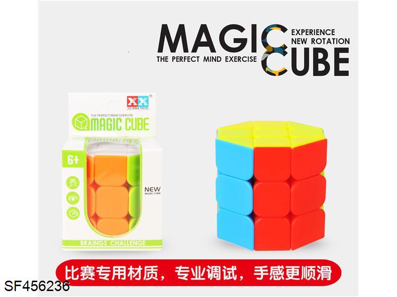 八角实色圆柱魔方