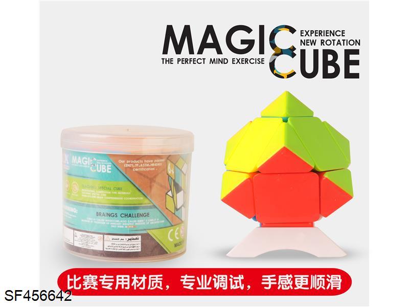 斜转实色魔方