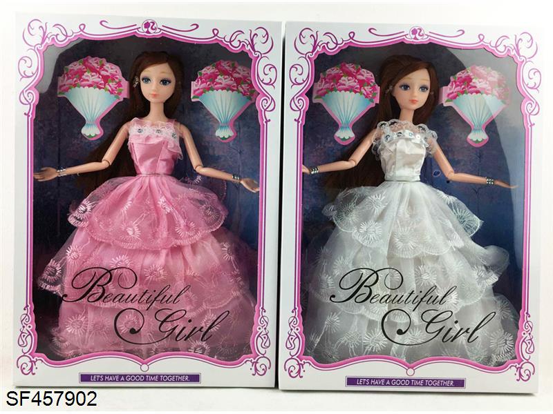 11.5寸12关节实身婚纱芭比