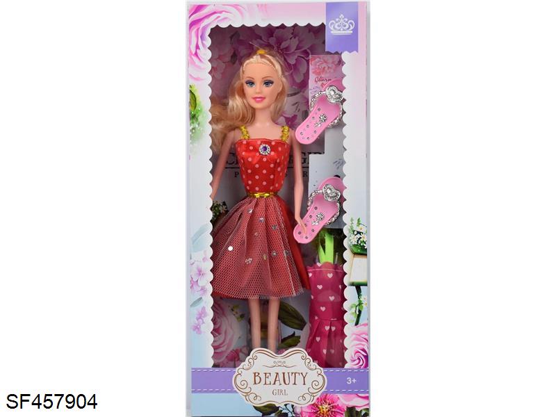 11.5寸实身时装公主芭比带鞋子/衣服