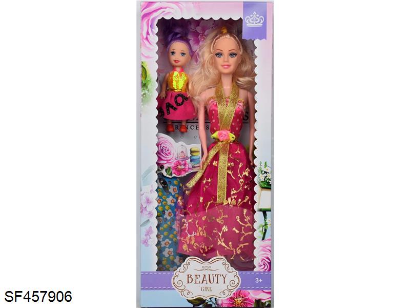 11.5寸实身时装公主带3寸实身凯丽+衣服