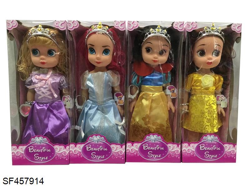 16寸空身迪士尼娃娃带音乐(4款混装)