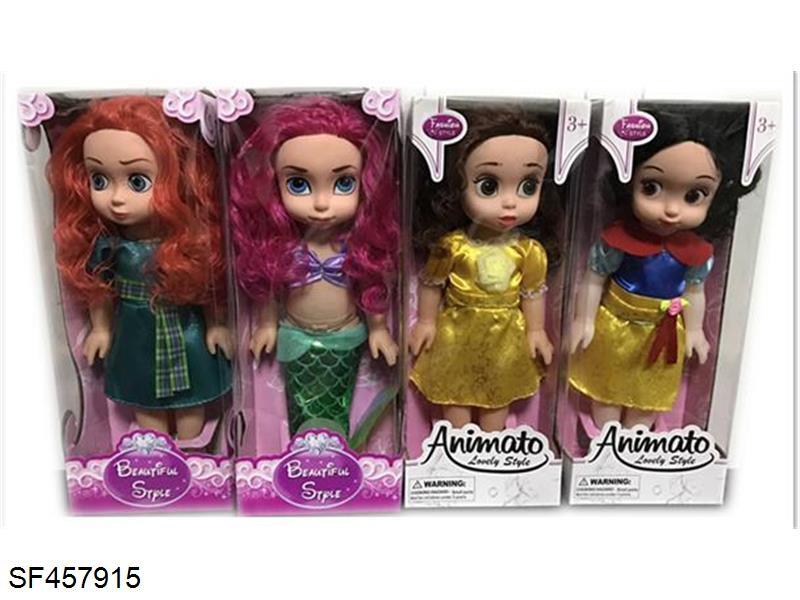 16寸空身迪士尼娃娃带音乐(4款混装)