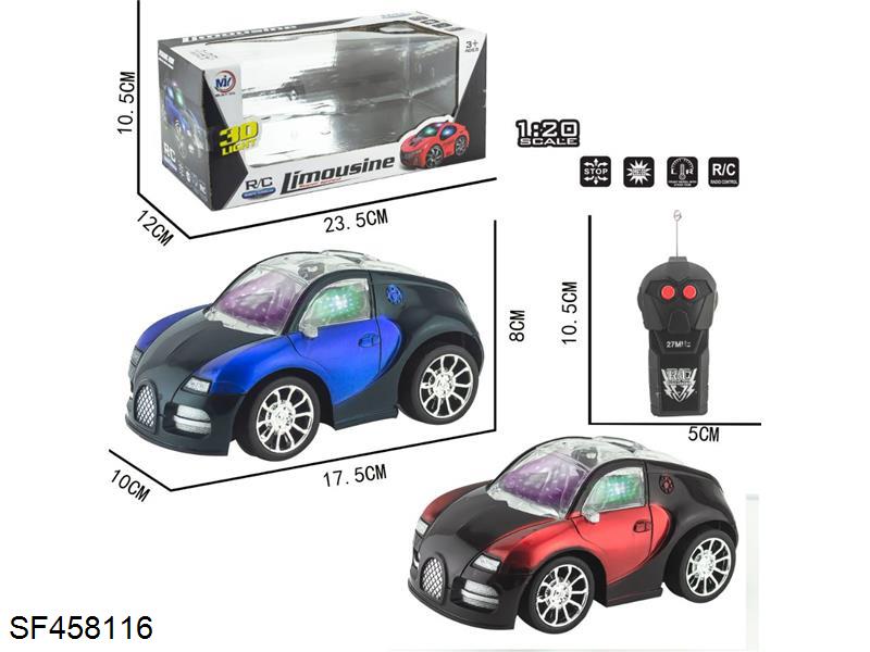 Q版布加迪明窗二通遥控车