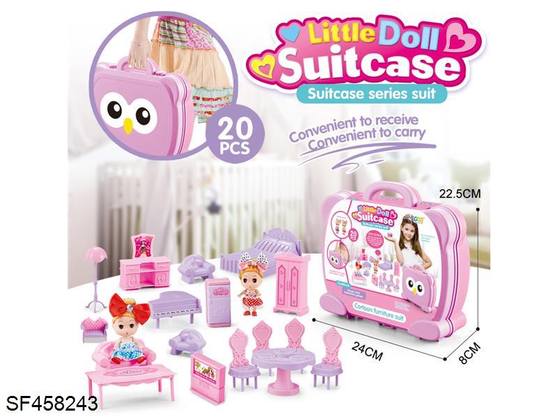 3寸半实心芭比配家具