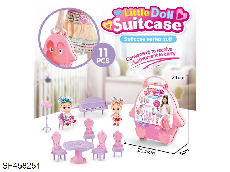 3寸半实心芭比配家具