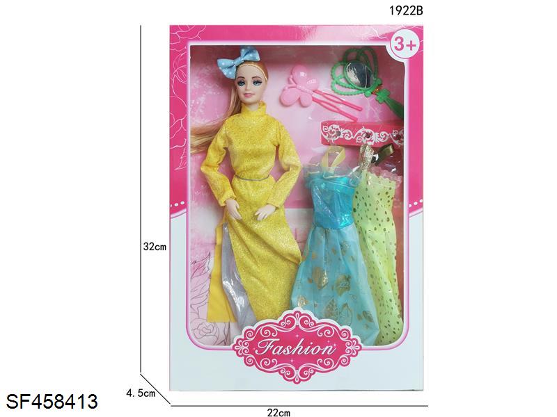 11.5寸实身9关节芭比(多款多色混装)