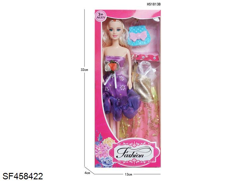 11.5寸固定手芭比娃娃(多款多色混装)