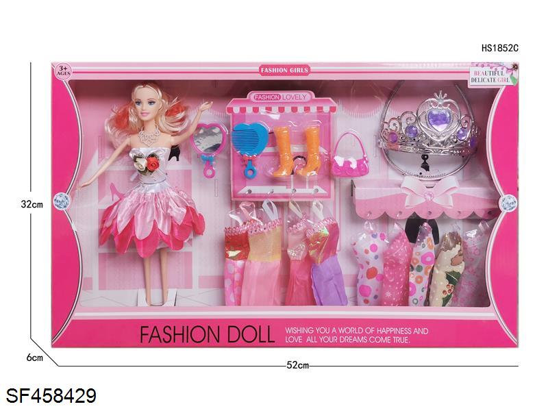 11.5寸实身活动手芭比(多款多色混装)