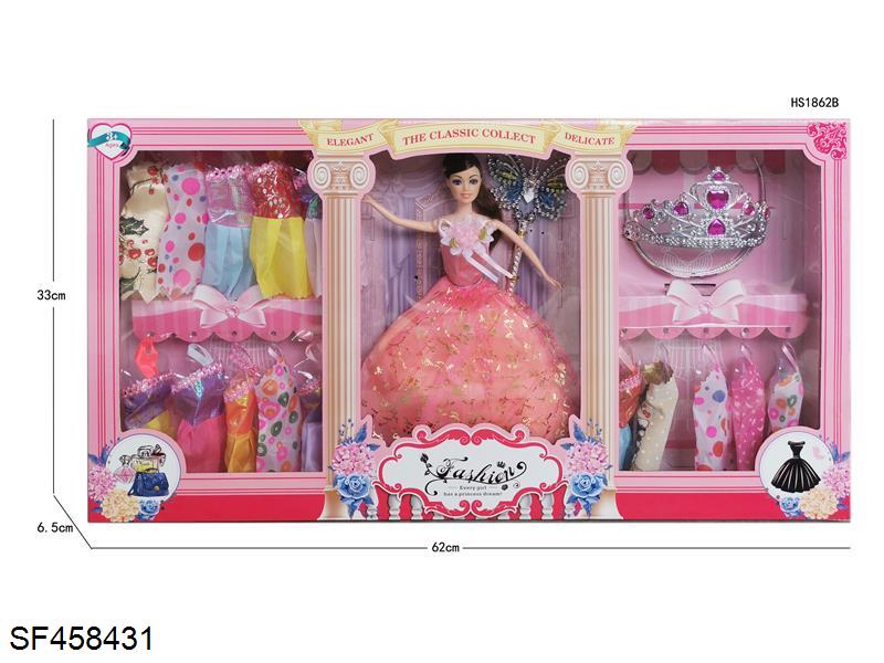 11.5寸实身活动手芭比(多款多色混装)