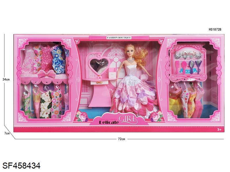 11.5寸实身活动手芭比(多款多色混装)