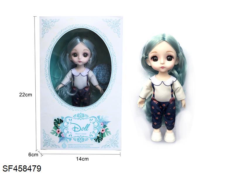 6寸13关节3D眼时尚娃娃/实身