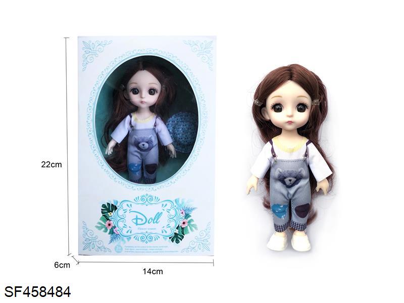 6寸13关节3D眼时尚娃娃/实身