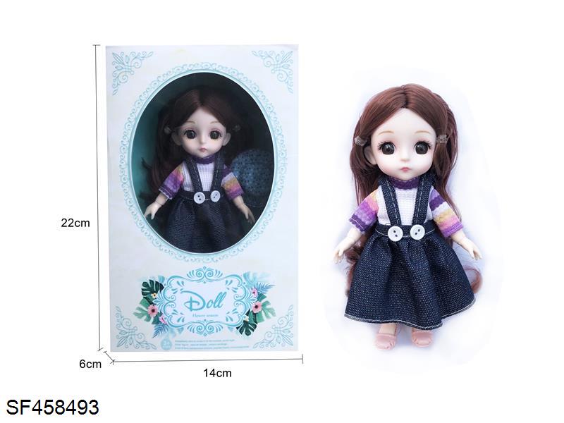 6寸13关节3D眼时尚娃娃/实身