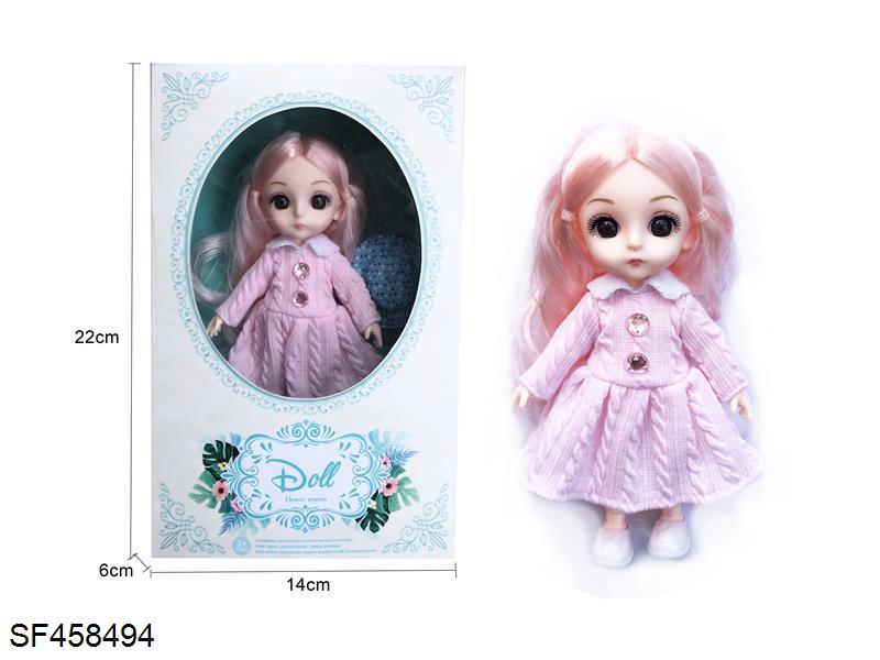 6寸13关节3D眼时尚娃娃/实身