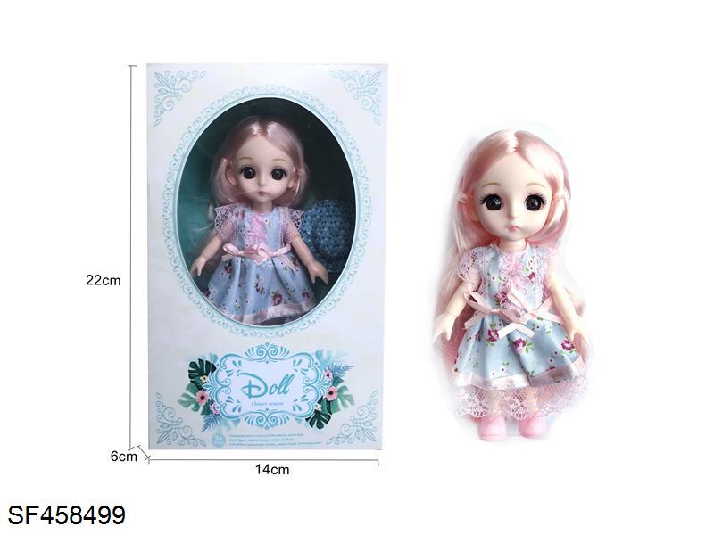 6寸13关节3D眼时尚娃娃/实身