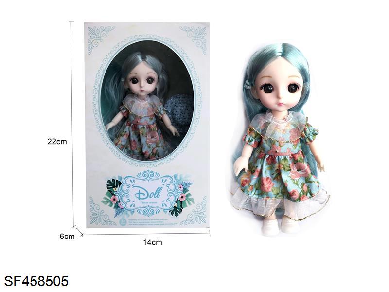 6寸13关节3D眼时尚娃娃/实身