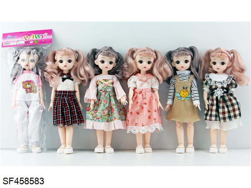 12寸实身13球型关节3D眼人偶萝莉