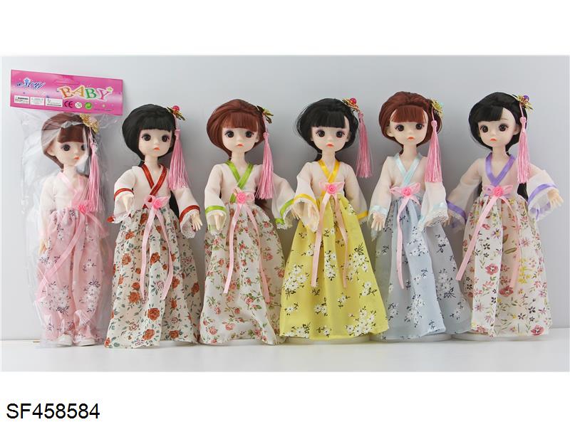 12寸实身13球型关节3D眼人偶萝莉