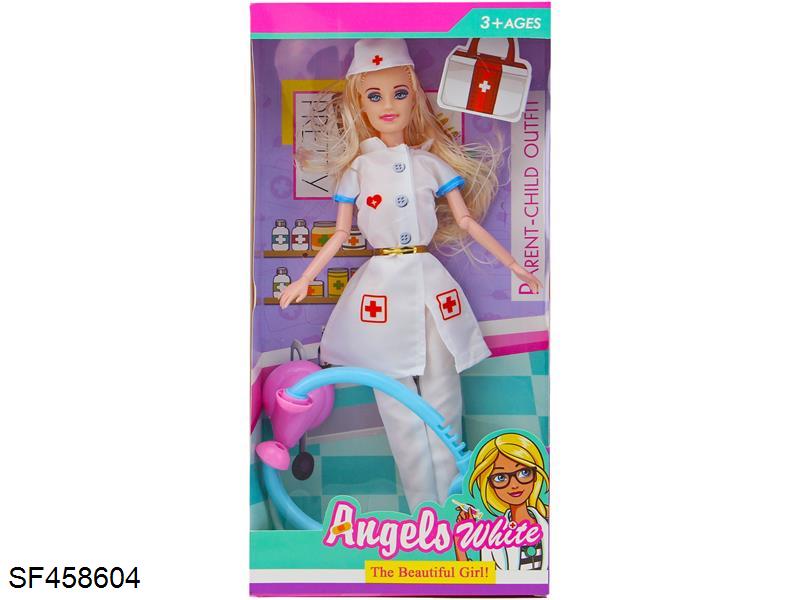 11.5寸9关节实身娃娃带听诊器