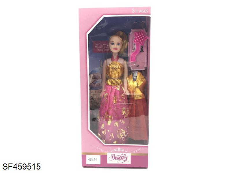 11寸空心活动手芭比配五角星/裙子