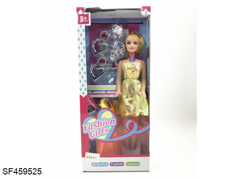 11寸空心活动手芭比配饰品+裙子