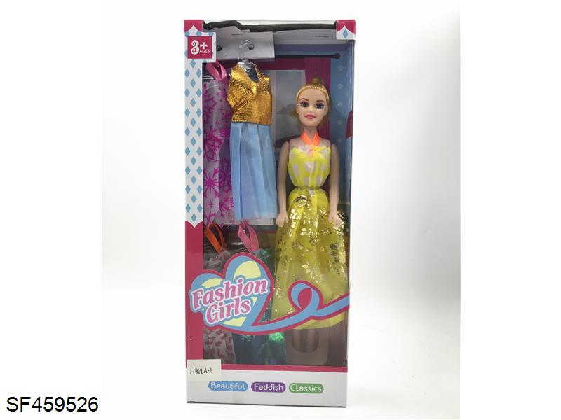 11寸空心活动手芭比配裙子