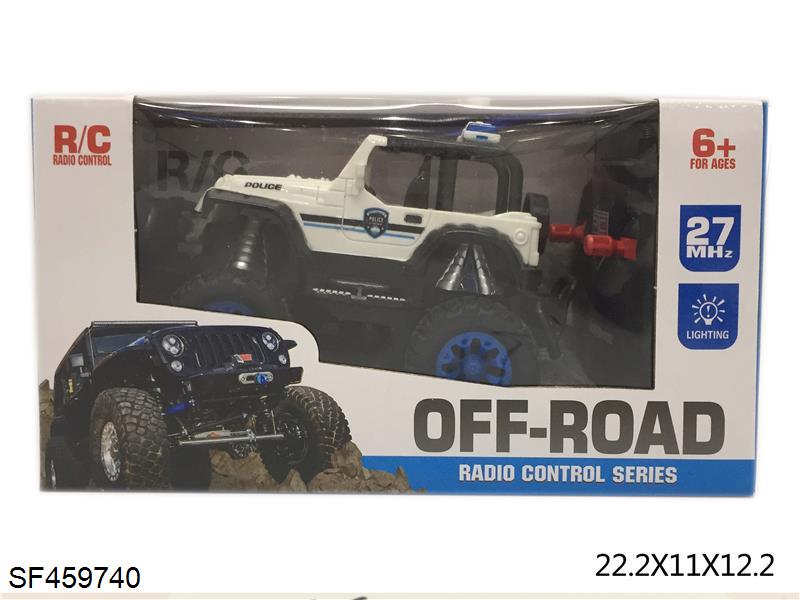 四通带灯光牧马人遥控警车