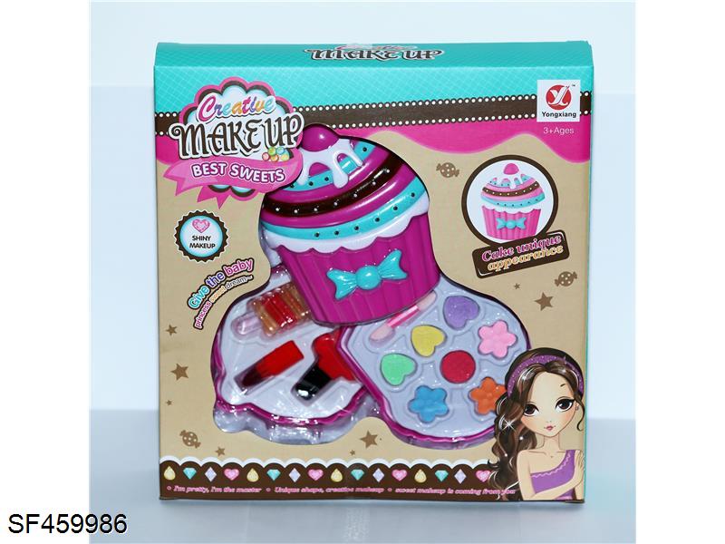 转盖二层蛋糕化妆品