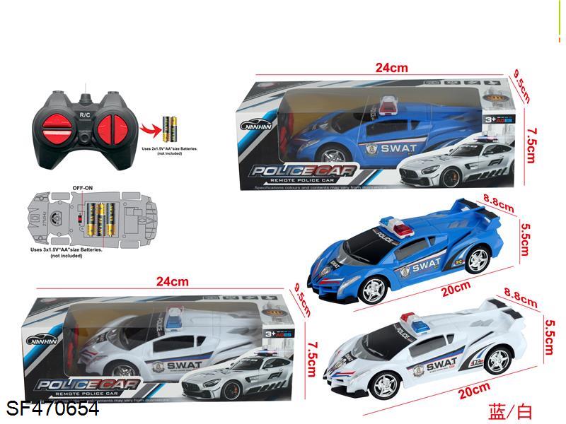 1:20 兰博基尼警车四通遥控车（包电）