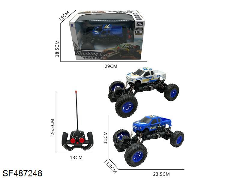 1:18四通灯光皮卡攀爬车