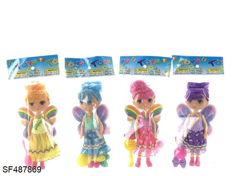5寸花仙子芭比娃娃(4色混装)