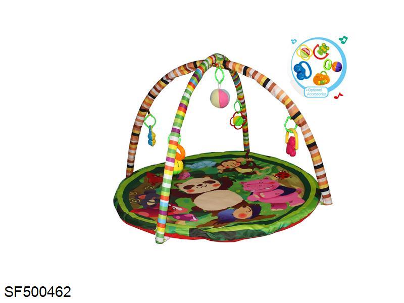 婴儿游戏毯地毯健身架-熊猫