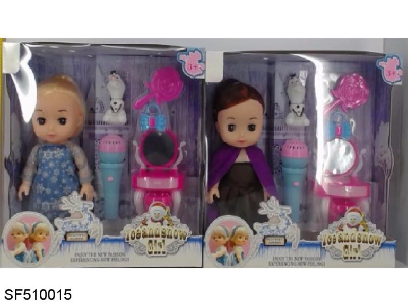 12寸空身音乐灯光肥童带话筒雪宝配件