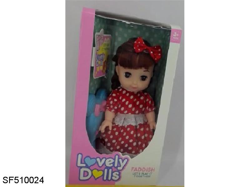 12寸搪胶肥童带音乐灯光梳子