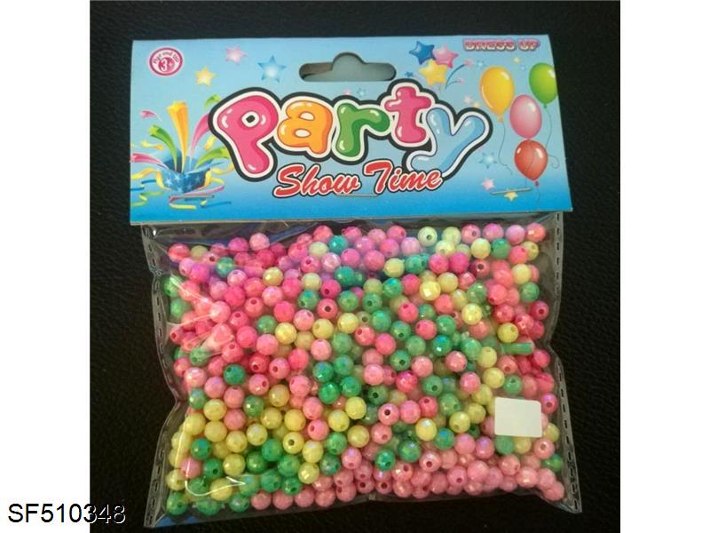 6MM AB彩地球角珠 55g/包