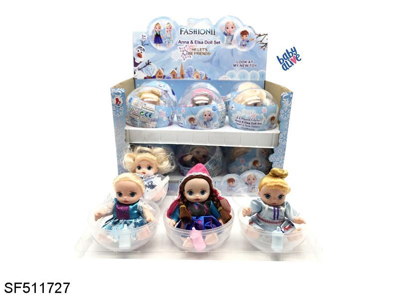 第四代6寸实身雪娃（4款混装/12PC）