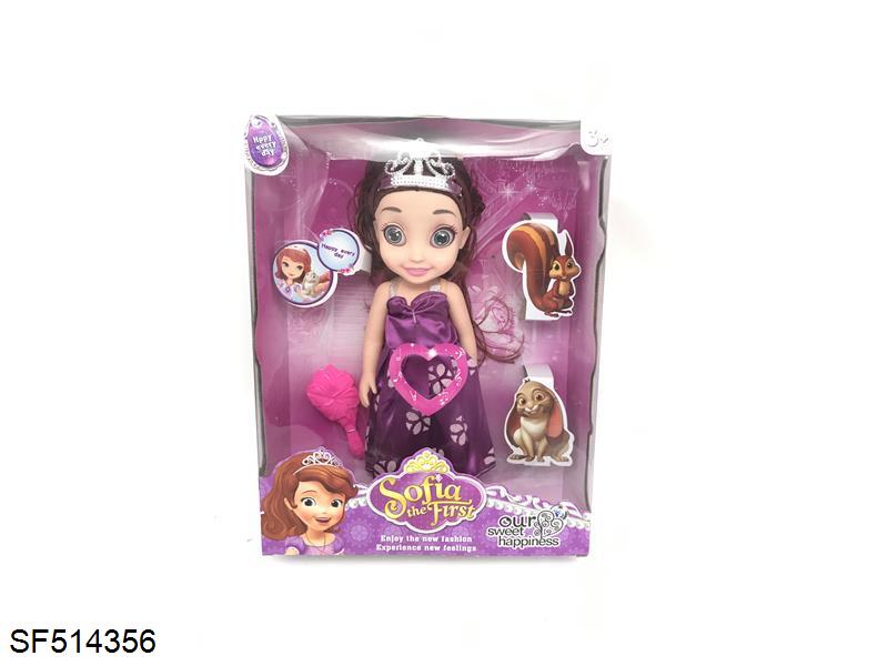 14寸3D眼索菲亚搪胶身体带主题曲音乐