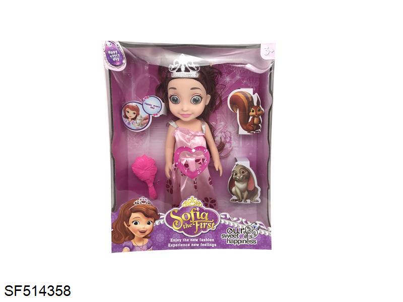 14寸3D眼索菲亚搪胶身体带主题曲音乐