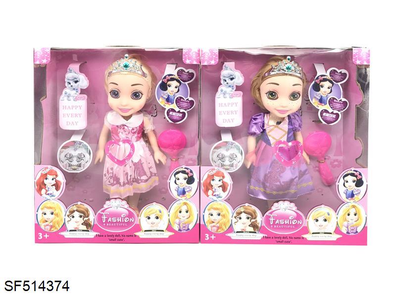 18寸3D眼6公主重身带灯光音乐2款混装