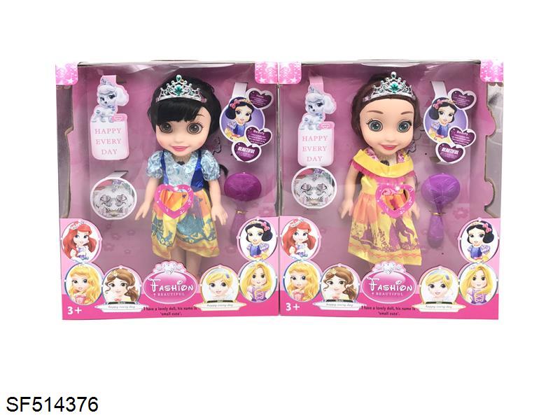 18寸3D眼6公主重身带灯光音乐2款混装