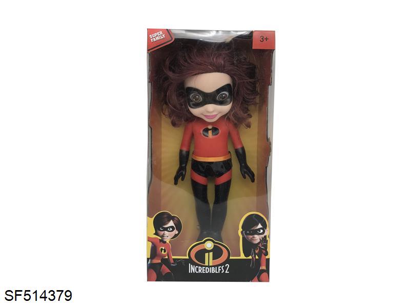 18寸3D眼搪胶身体超人总动员带主题曲音乐灯光