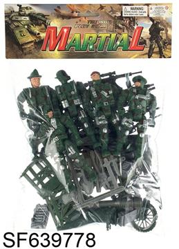 军事12cm中号活动人套装41PCS