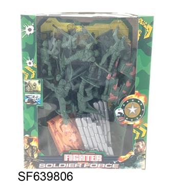 军事5.5cm大士兵套装38pcs