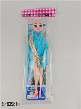 11寸实身十一关节冰雪奇缘娃娃 冬天棉袄冰雪娃娃
