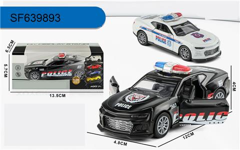 1:32 合金警车回力开门(1只装)